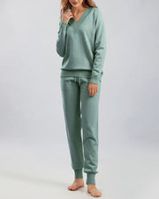 Autumn and winter harem pants casual two-piece set