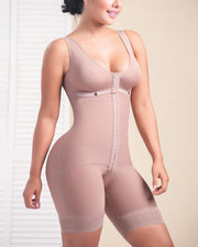 Women Bodysuit Front Closure Adjustable Tummy Control Shapewear Slimming Fajas Lace Body Shaper