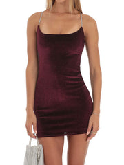 Shimmer velvet dress