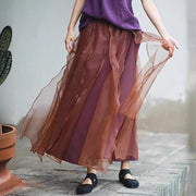 Literary Organza Fluttering Piece Skirt