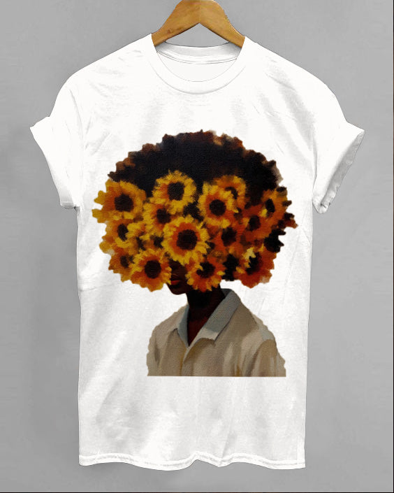 Sunflower Black Girl T-Shirt