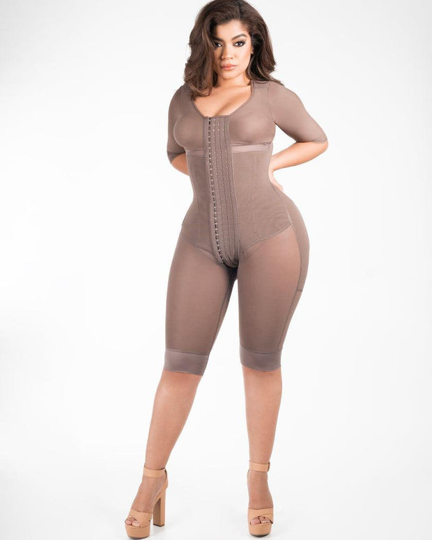 Harmony Hug - Full Body - Colombian Faja Corset with Sleeves - Post-Surgical