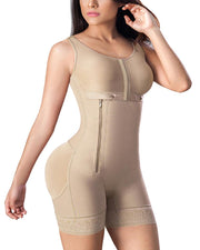 Bodyshaper Side Zipper Adjustable Breast Support Tummy Control Shaperwear