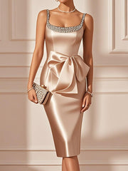 Women's Elegant Sleeveless Midi Dress