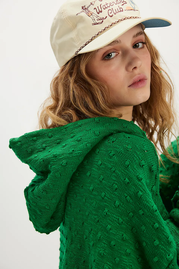 Knit Oversized Kangaroo Pocket Hoodie