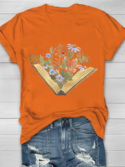 Wildflowers Book Print Women's T-shirt