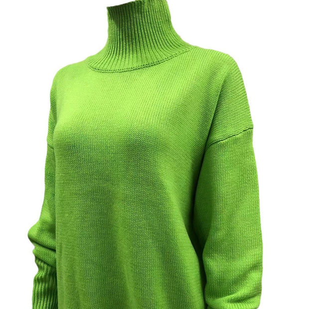 Long-sleeved Pullover Solid Color Sweater