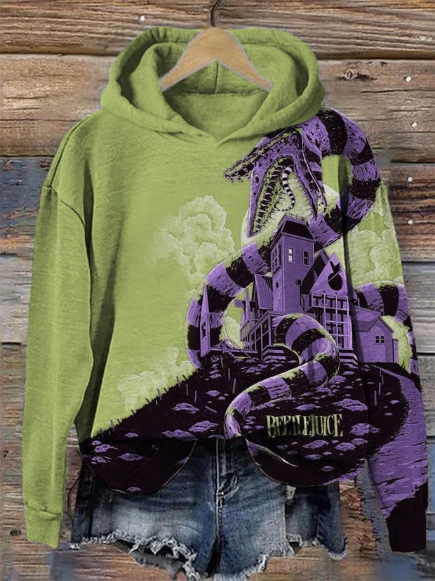 Halloween Horror Movie Inspired Cozy Hoodie