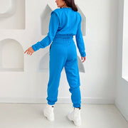 Chic Wide Shoulder Casual Pennies Tracksuit