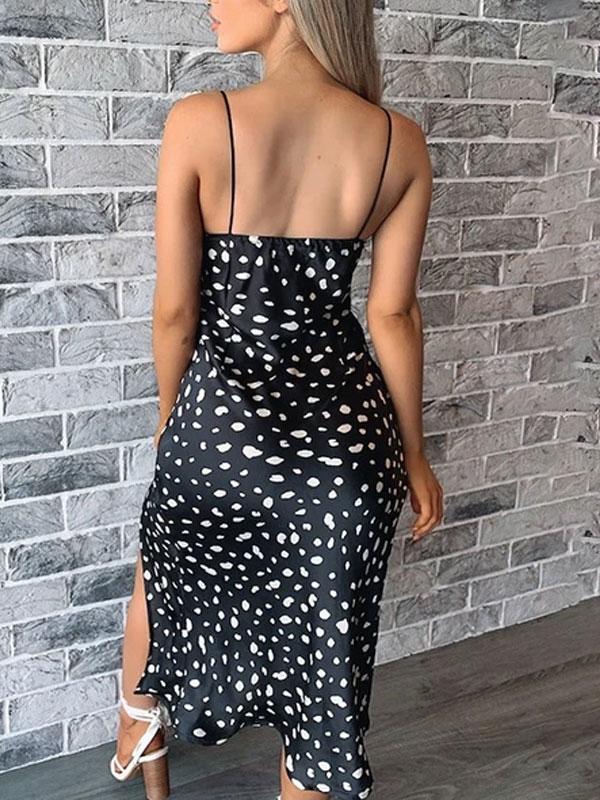 Thin strap midi dress