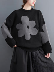 Loose Knit Long Sleeve Sweatshirt