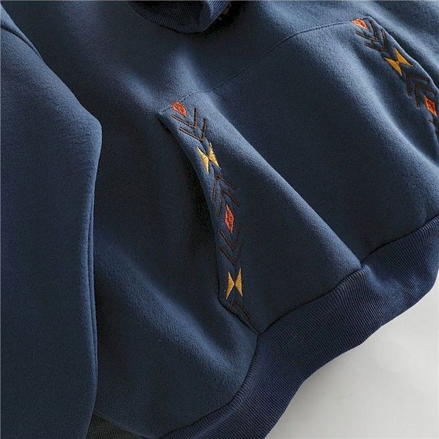 Oversized Design Sense Hoodies Women Casual Fashion Hoodie Autumn Winter Plus Velvet Thick Niche Embroidered Hooded Jacket Trend