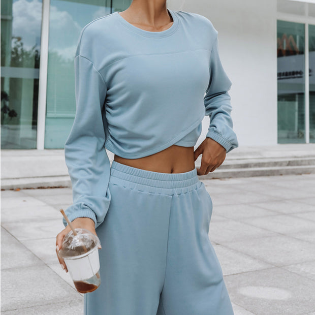 Two-piece fashion sports and leisure sweater