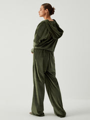 Greenfield Velvet Two Piece Pants Set