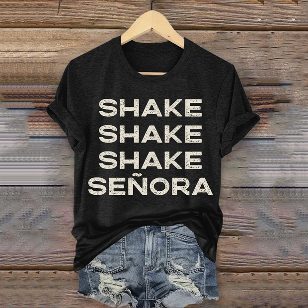 Halloween Shake Shake Shake Senora Art Vintage Washed T Shirt