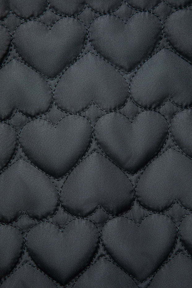 Heart Shaped Quilted Puffer Coat