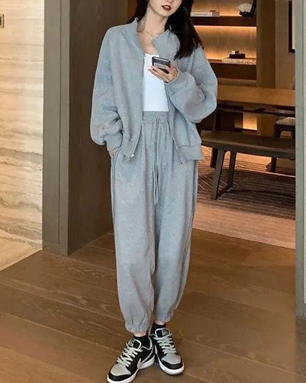 Loose new style sweater fashion sports suit