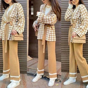 Daily casual knit two-piece set