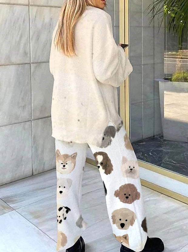 Puppy Dreams Women's Cute Puppy Loungewear Set