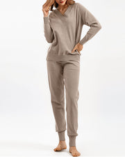 Autumn and winter harem pants casual two-piece set