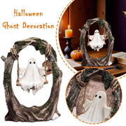 Halloween Swinging Ghost on Tree Swing🎃
