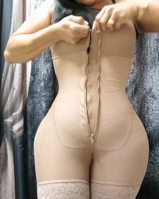 Firm Compression Full Body Zipper Tummy Control Shapewear