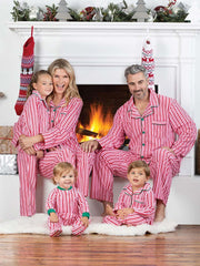 Christmas Striped Family Pajama Set