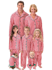 Christmas Striped Family Pajama Set