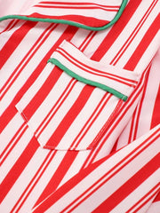 Christmas Striped Family Pajama Set