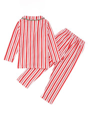 Christmas Striped Family Pajama Set