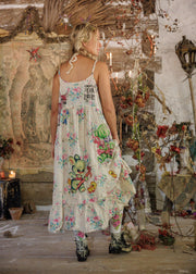 Applique Vianney Slip Dress 1434 in Bed of Roses by MP