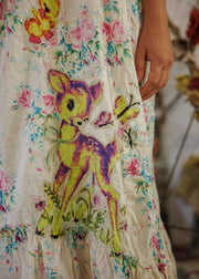 Applique Vianney Slip Dress 1434 in Bed of Roses by MP