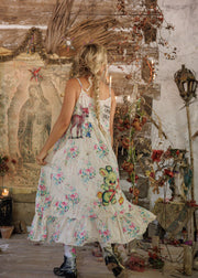 Applique Vianney Slip Dress 1434 in Bed of Roses by MP