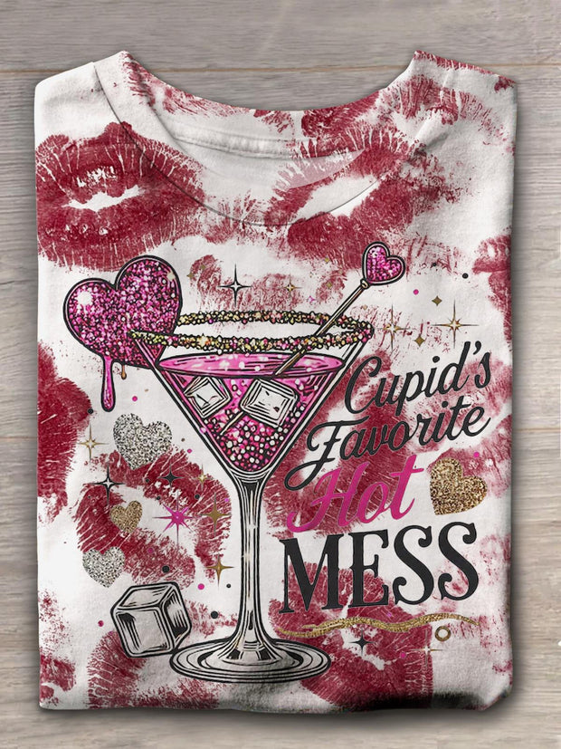 Cupid's Favorite Hot Mess Valentine T-shirt