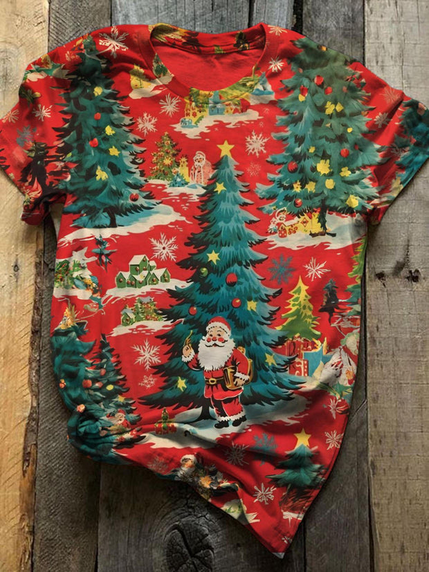 Christmas Tree Crew Neck T-shirt