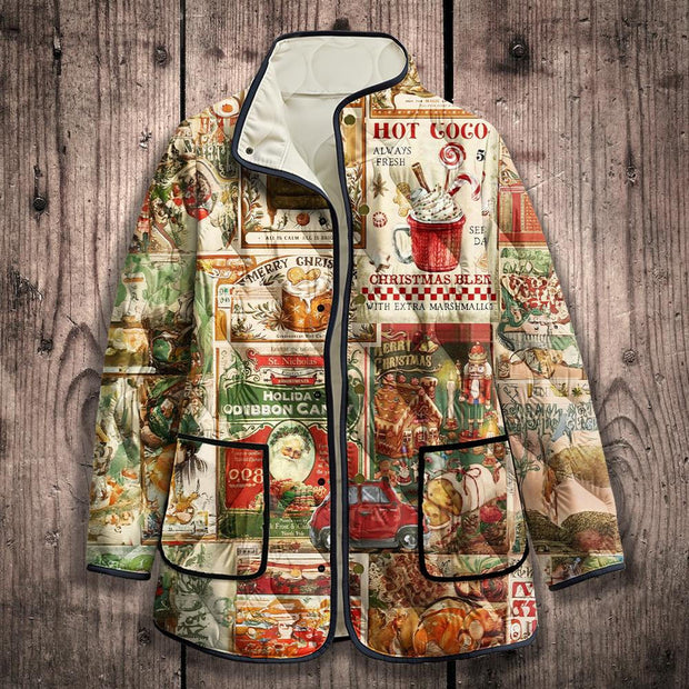 Women's Vintage Christmas Cotton Jacket