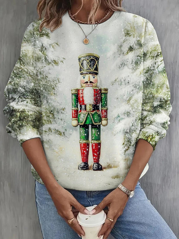 Snow Puppet Man Long Sleeve Casual Top
