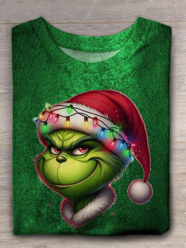 Merry Christmas Monster Crew Neck T-shirt