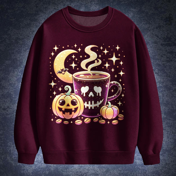 Halloween Printed Long Sleeve Casual Top