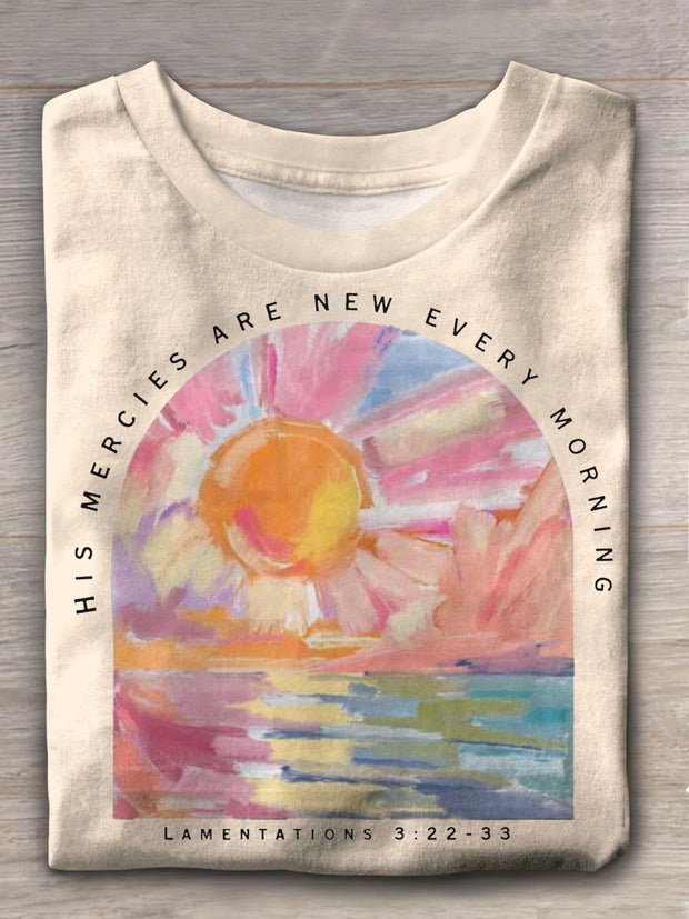 His Mercies Are New Every Morning Crew Neck T-shirt