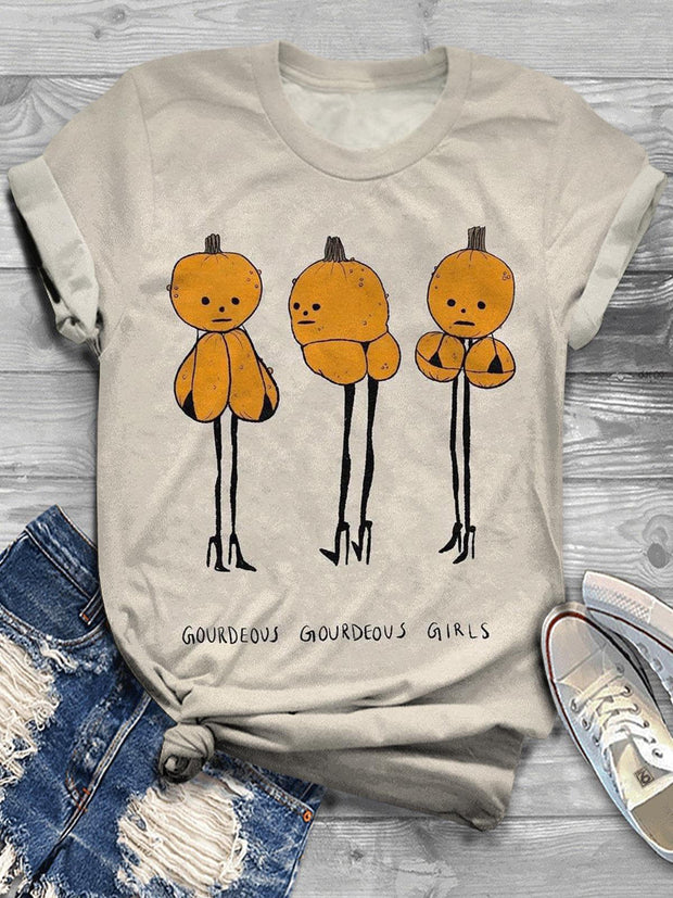 Gorgeous Gorgeous Gourds Girls Crew Neck T-shirt