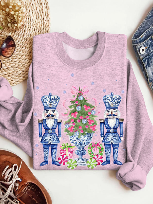 Women's Christmas Crew Neck Casual Sweatshirt