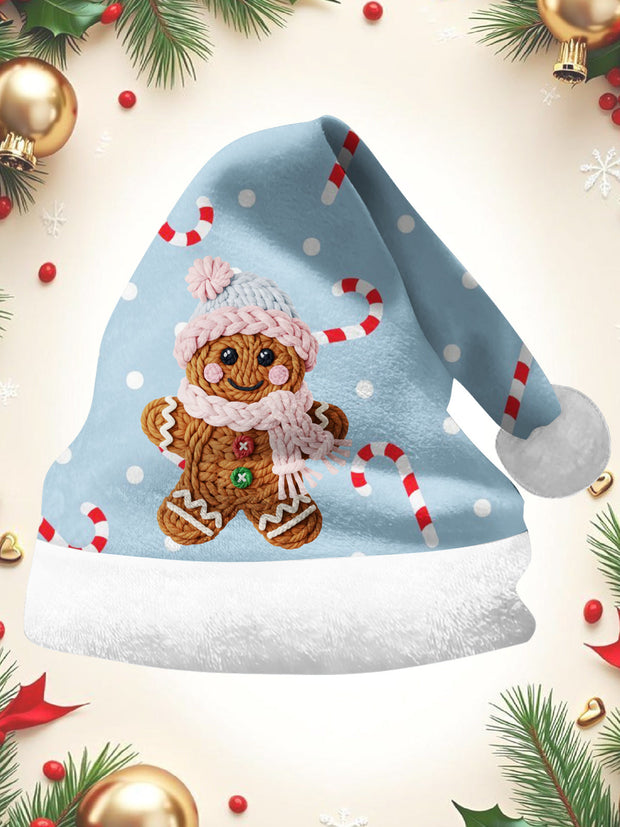 Gingerbread Man Santa Hat