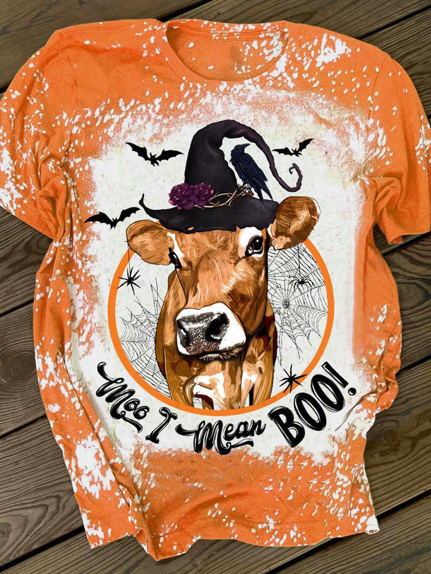 Moo I Mean Boo Crew Neck T-shirt