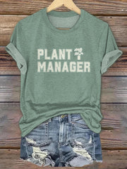 Funny Gardening Crew Neck T-shirt