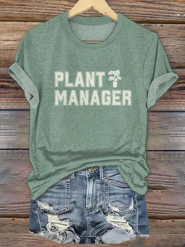Funny Gardening Crew Neck T-shirt