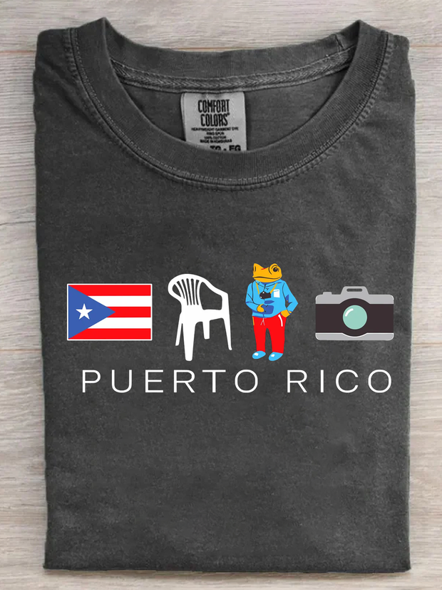 Debi Tirar Mas Fotos Bunny PuerTo Rico Retro Tee/Sweatshirt