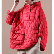 2024 Loose Fitting Winter Jacket Hooded Black Pockets Down Coat-(free Shipping+limited Stock)