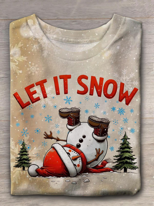 Let It Snow Crew Neck T-shirt