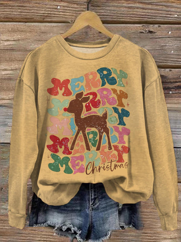 MERRY KID Crew Neck Casual Sweatshirt